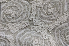 White beHand embroidery tutorial for fashion designers, Sequins , Beads,  Bullion, ads beadings