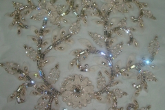 silver Bugle beads crystals