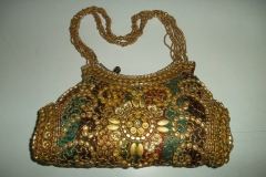 Hand embroidered antique beaded Bag